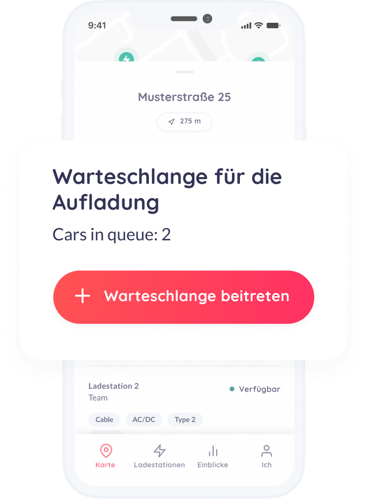 mockup of monta app smartqueue