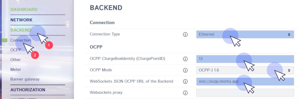technivolt configure backend