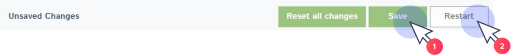 technivolt save and reboot